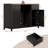 53" Coffee Bar Cabinet with Fridge Space, Charging Station, Mini Fridge Cabinet with Wine Rack, Fluted Liquor Cabinet, Large Buffet Sideboard Table for Living Room, Dining Room, Kitchen-130074325