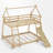 Twin Over Queen Bunk Bed-450956047