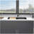 Quartz Kitchen Sink - 32x19" Black granite composite Workstation undermount kitchen sink