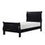 Lit-bateau simple Vele, style Louis Philippe, noir bruni-124561814-124561815