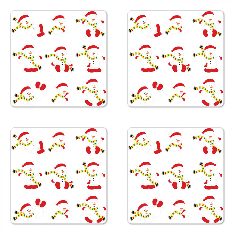 Square 4 Piece Coaster Set