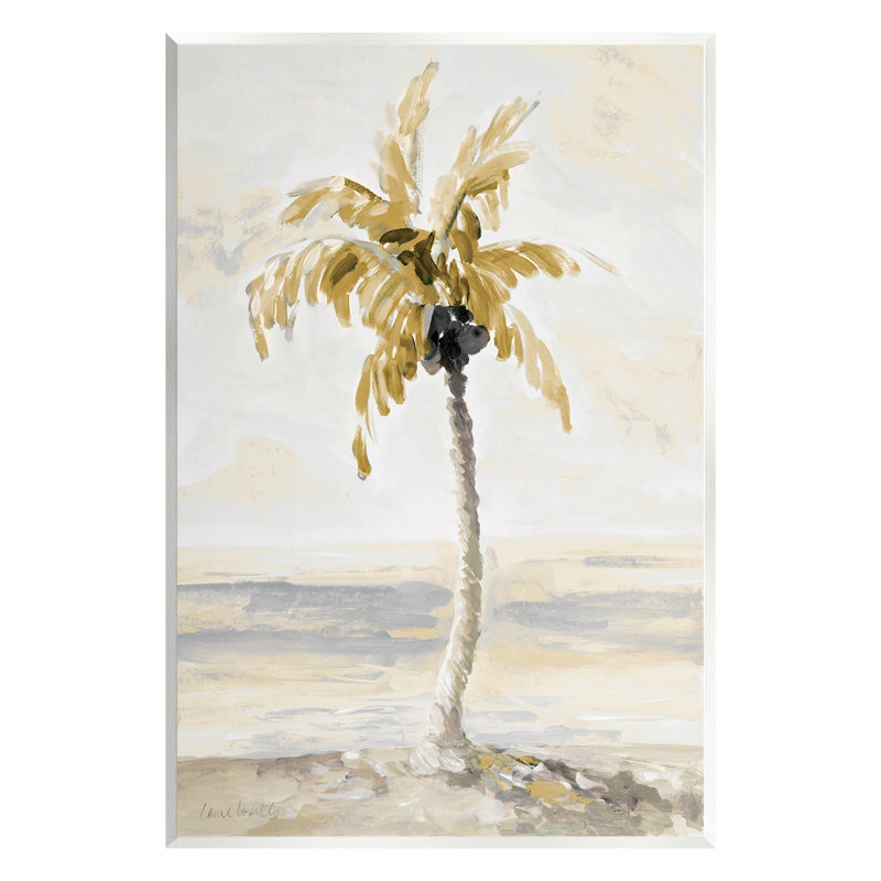 «Neutre Lone Palm Tree» par Lanie Loreth, H 15 po x l 10 po