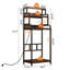 Vintage 4-Tier Mini Fridge Stand With Storage