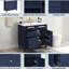 Armoire de salle de bain bleue avec lavabo en céramique, meuble-lavabo 2 tiroirs 36 po et grande capacité de rangement, meuble-lavabo d'apparence moderne, options polyvalentes, look-1687994253