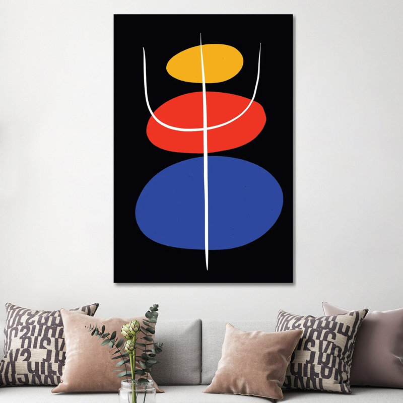 Zen Stones In Black by Emmanuel Signorino - Wrapped Canvas Gallery-Wrapped Canvas Giclée, 152.5 cm H x 101.5 cm W