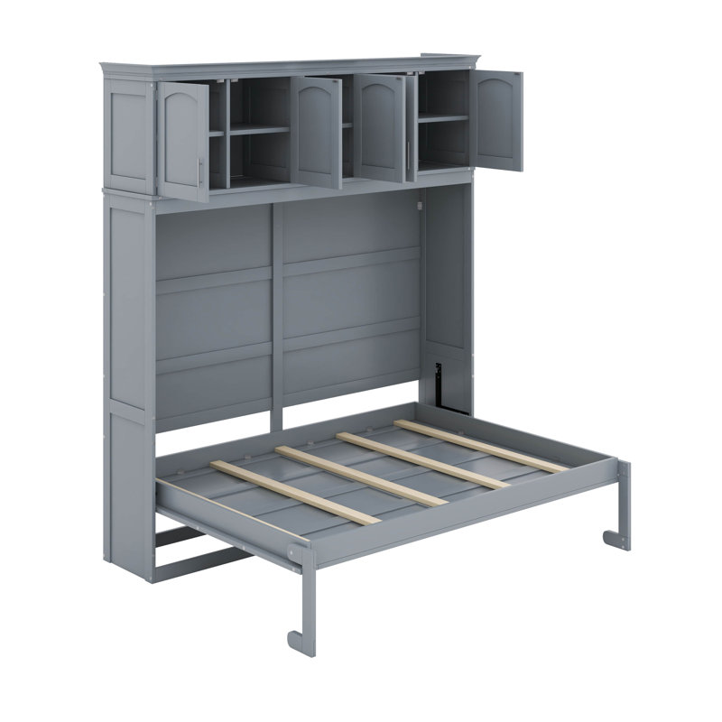 Lit escamotable Rela, Full, gris