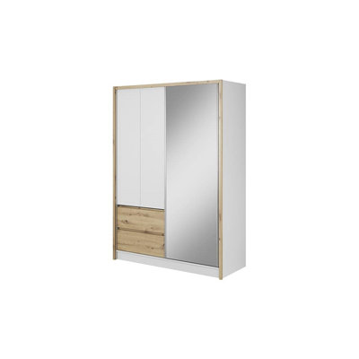Delcia 3 Door Solid + Manufactured Wood Wardrobe