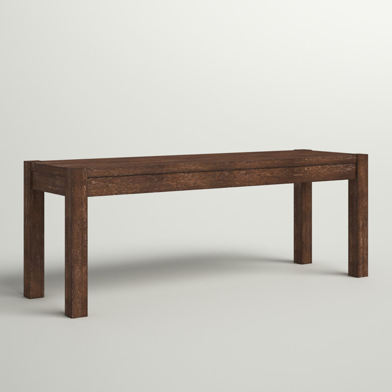 Dellbrook Solid Wood Bench, Driftwood