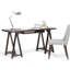 Chevalet - bureau - brun châtaignier foncé