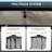 Outdoor Grill Gazebo 8 X 8FT, Hardtop BBQ Gazebo With UV-Resistant Polycarbonate Roof & Storage Hooks For Patio, Lawn, Garden-123203268