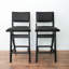 Tabouret de bar Keira en polyuréthane noir (ensemble de 2)