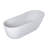 67-inch Solid Surface Soaking Bathtub with Overflow