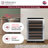 Allavino Reserva Series 51 Bottle Dual Zone Undercounter Wine Refrigerator Cooler with Stainless Steel Door - Left Hinge-106064302-106064306