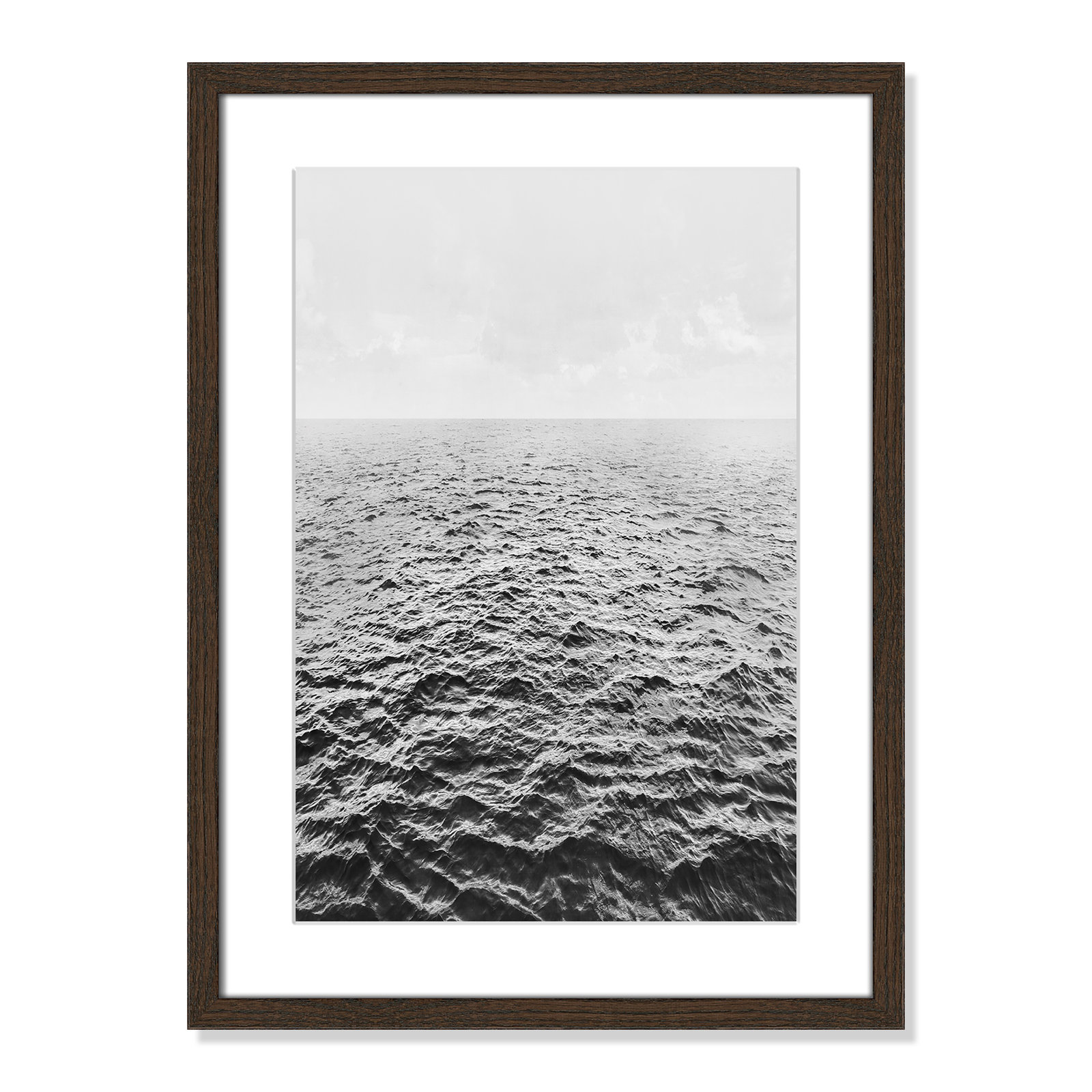 Anali "Rolling in" Print by Mike Calascibetta, 17" W x 23" H x 0.75" D, Walnut Wood Grain