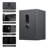 75mm Plate Steel Fingerprint Safe With Glass Partition, Hidden Storage & Alarm System – Fireproof Home/office Vault