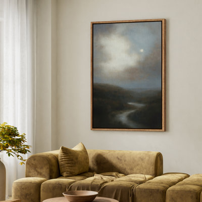 Art mural encadré, "Moonlit Landscape Prints", 24 "x 36"