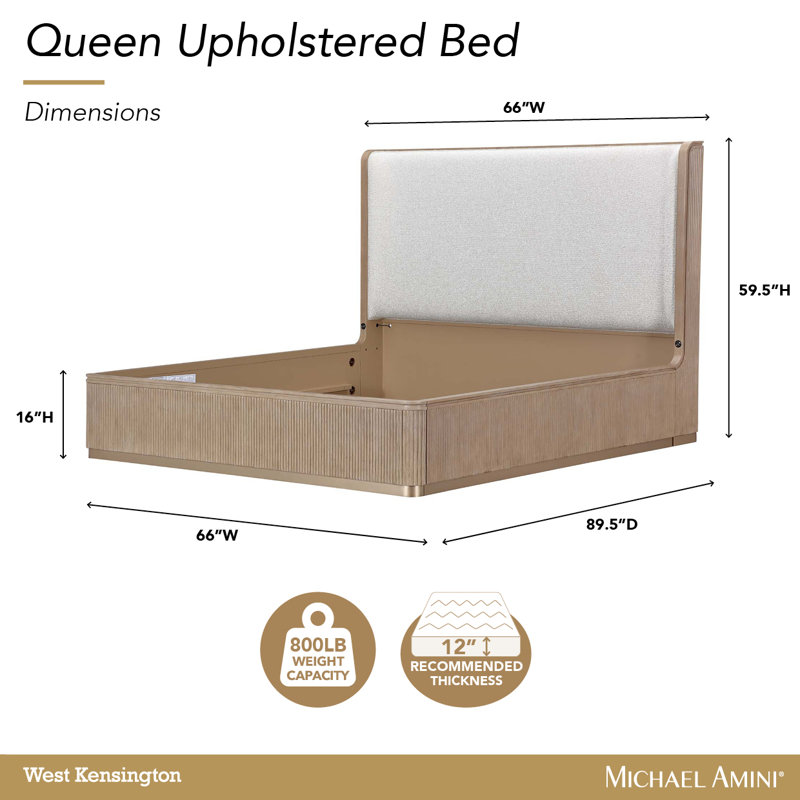 West Kensington Eastern Bed, Queen, Tan