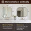 Miroir de salle de bain Modern Cadre en acier inoxydable-852064698-864994762
