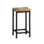 Table de salle à manger de cuisine moderne, table de pub, ensemble de table de salle à manger longue avec 3 tabourets, conception de tabouret suspendu pratique-1351852838-1351852833