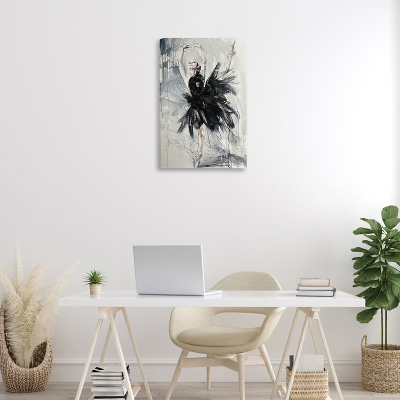 «Graceful Dancer», toile par Lucille Lee, H 30 po x l 20 po