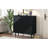 Mirod Modern Minimalist Side Cabinet With Adjustable Shelves ,Stylish Geometric Door Design,Ample Storage Space For Any Home Decor-1041301941