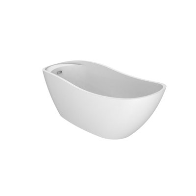 1 69'' x 33'' Freestanding Soaking Acrylic Bathtub