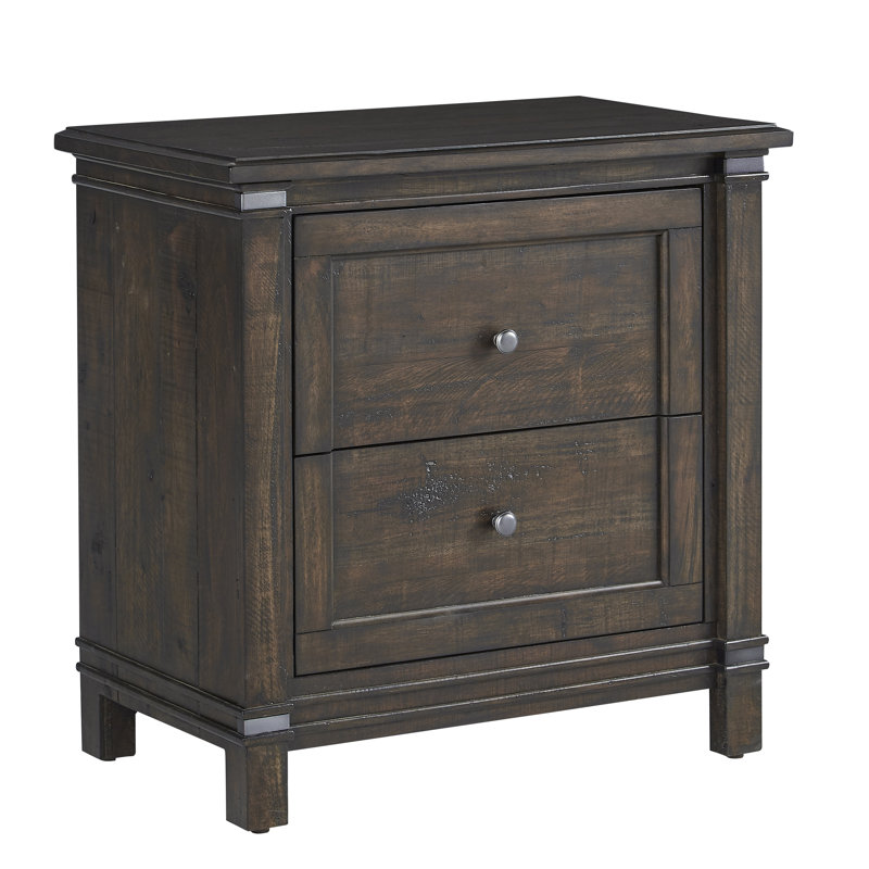 Deadra Kathi Two Drawer Nightstand