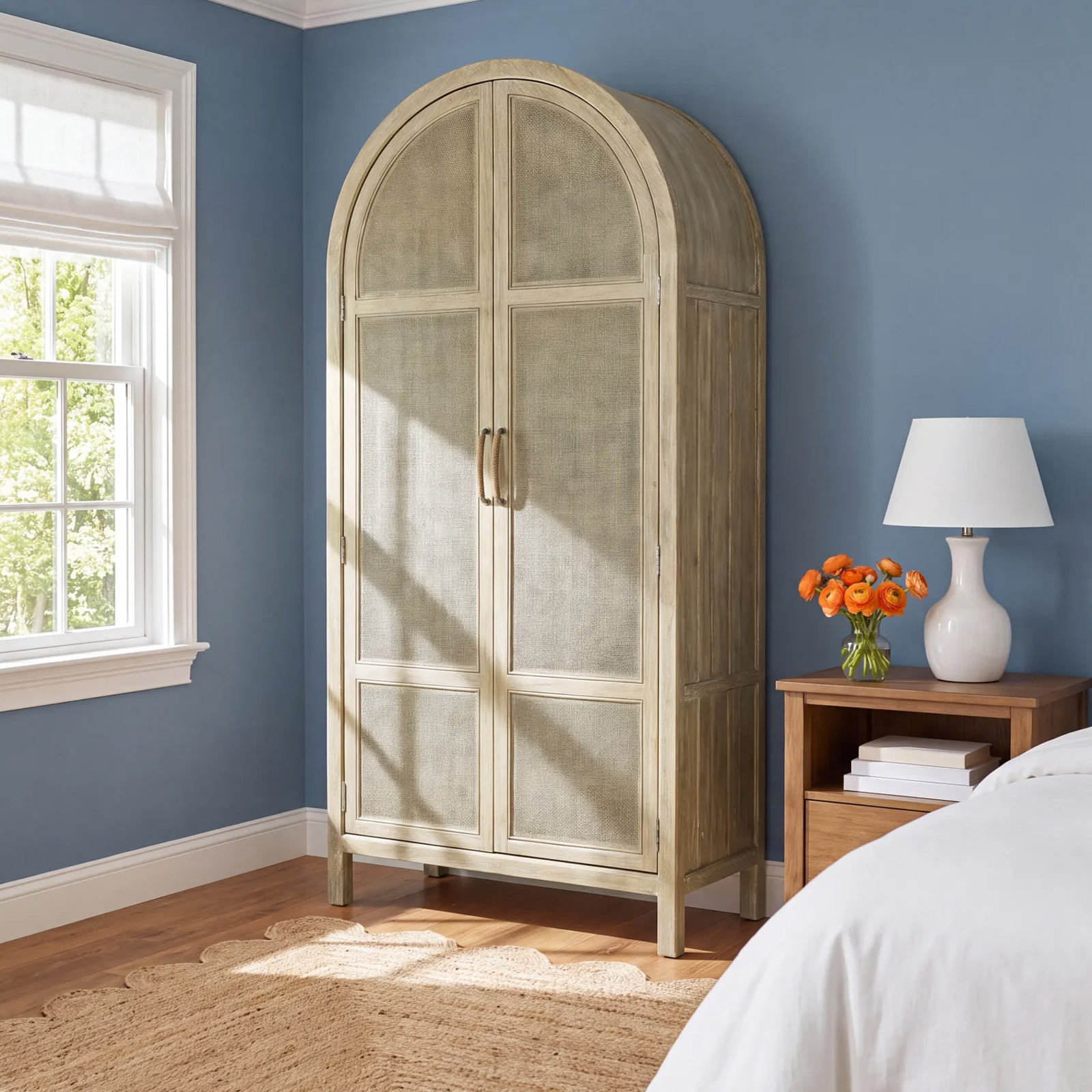 Wardrobe Armoire, Natural