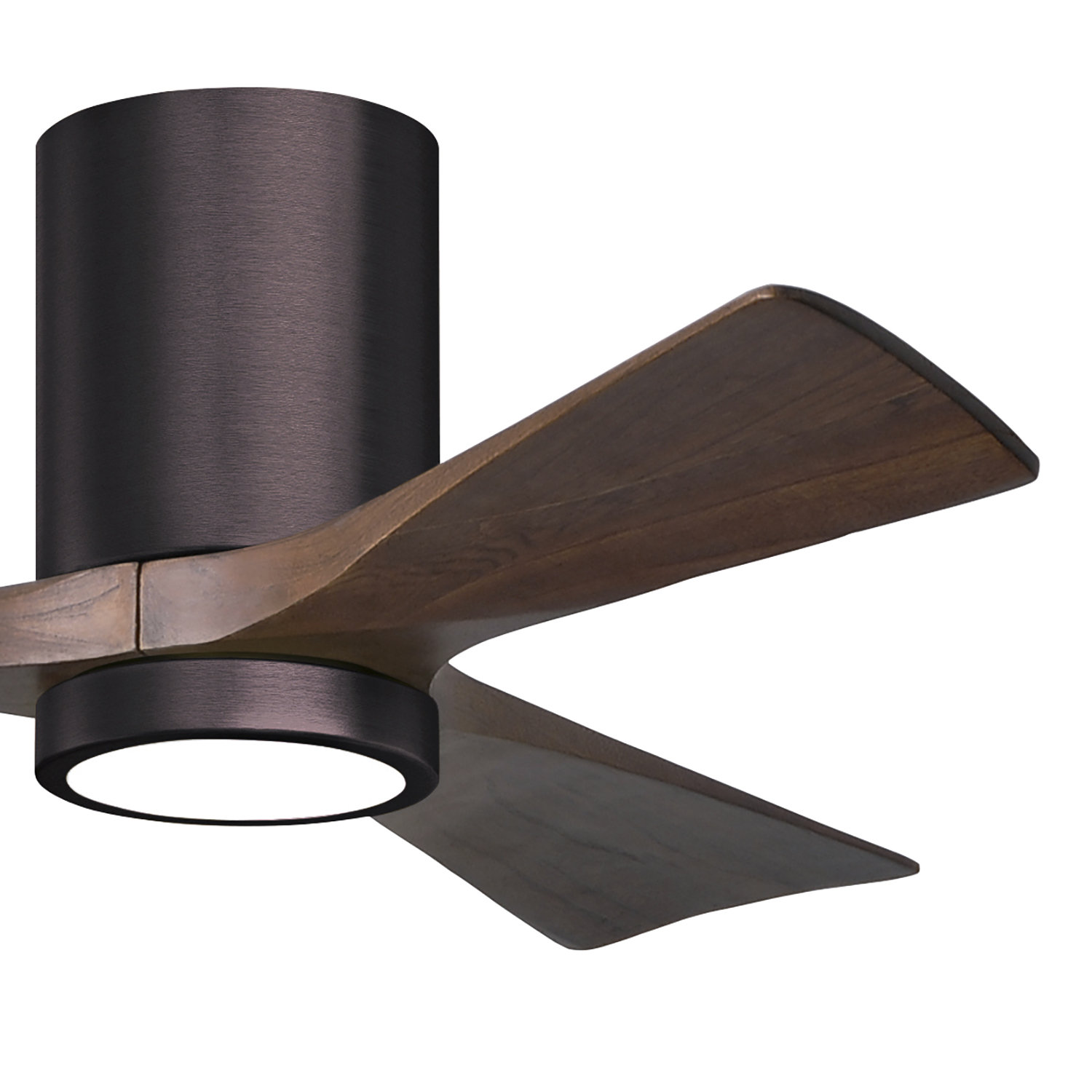 Olivier Ceiling Fan with LED Light Kit, Walnut, Brushed Bronze, 42"