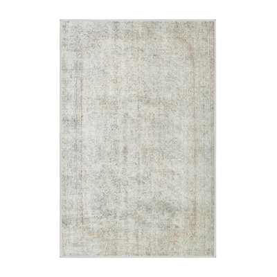 Tapis beige/gris traditionnel Monhegan