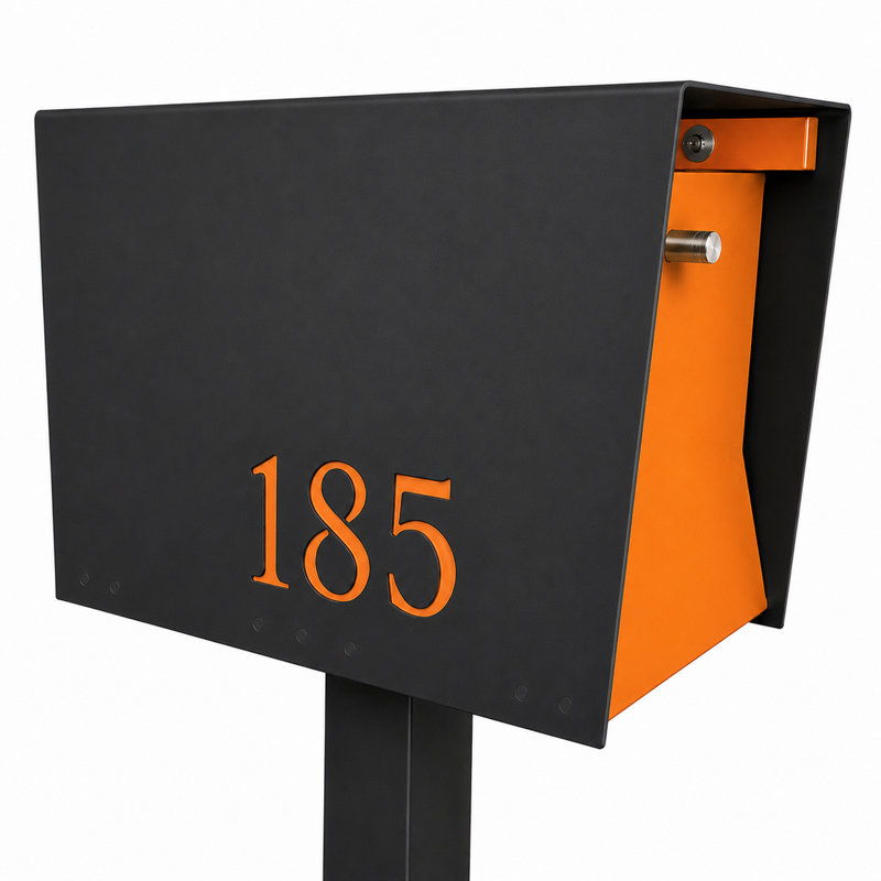 Boîte Uptown en noir et orange, Noir / Orange