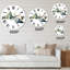 Winter Minimalistic Dark Blue Mountain Landscape I - Modern wall clock-93596242