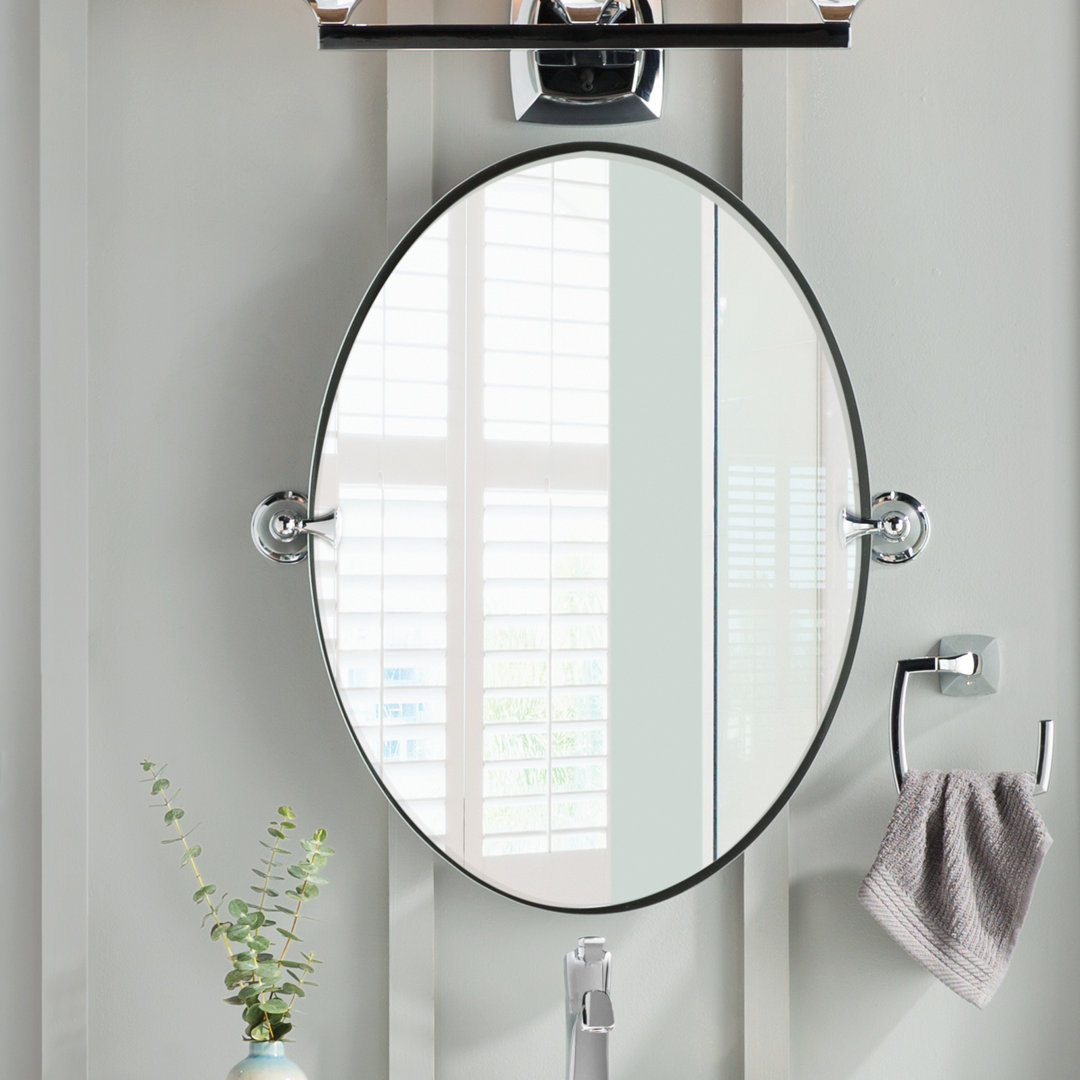 Moen Glenshire Contemporary Beveled Frameless Vanity Mirror Moen 