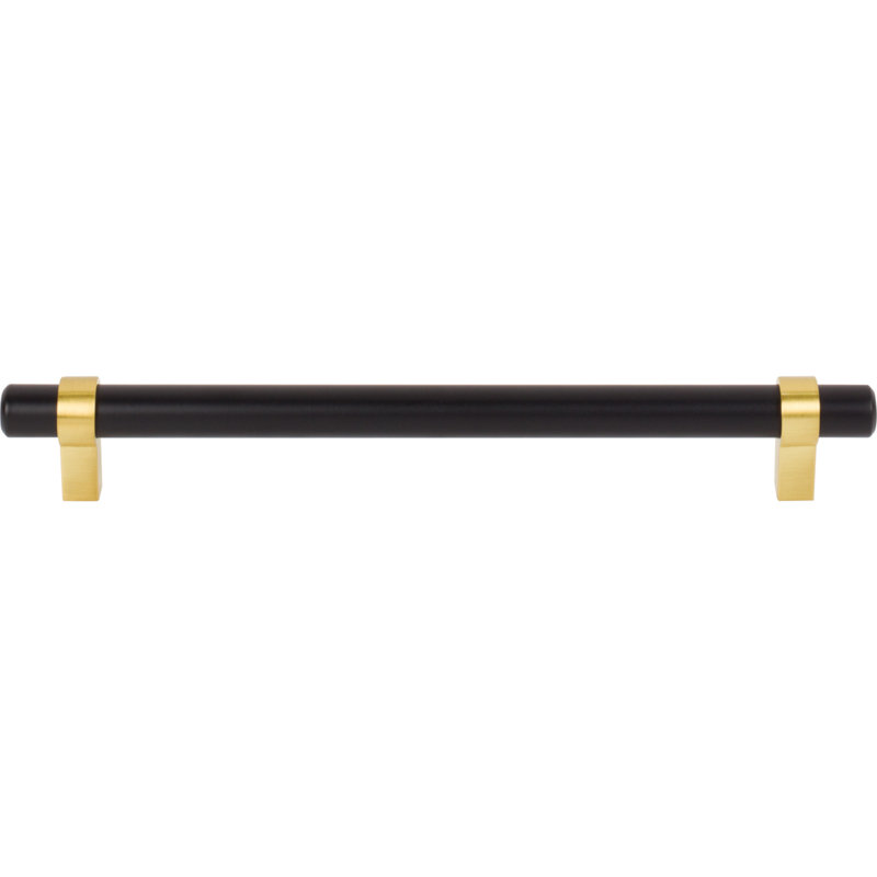Key Grande Bar / Handle Pull, Matte Black/Brushed Gold