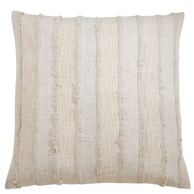 Housse et insert de coussin décoratif à rayures en coton