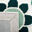 Tapis gris / vert en laine touffeté à la main Asdur-629819019