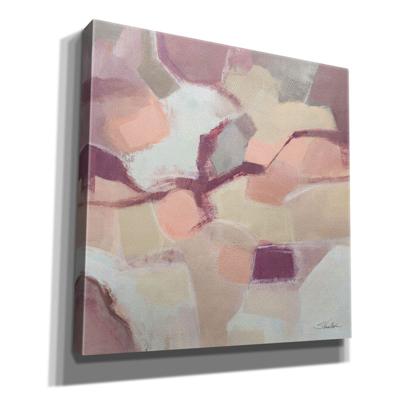 Ivy Bronx 'Mauve Facets' by Silvia Vassileva Canvas Wall Art, 26" x 26", H 18 po x l 18 po x P 0,75 po