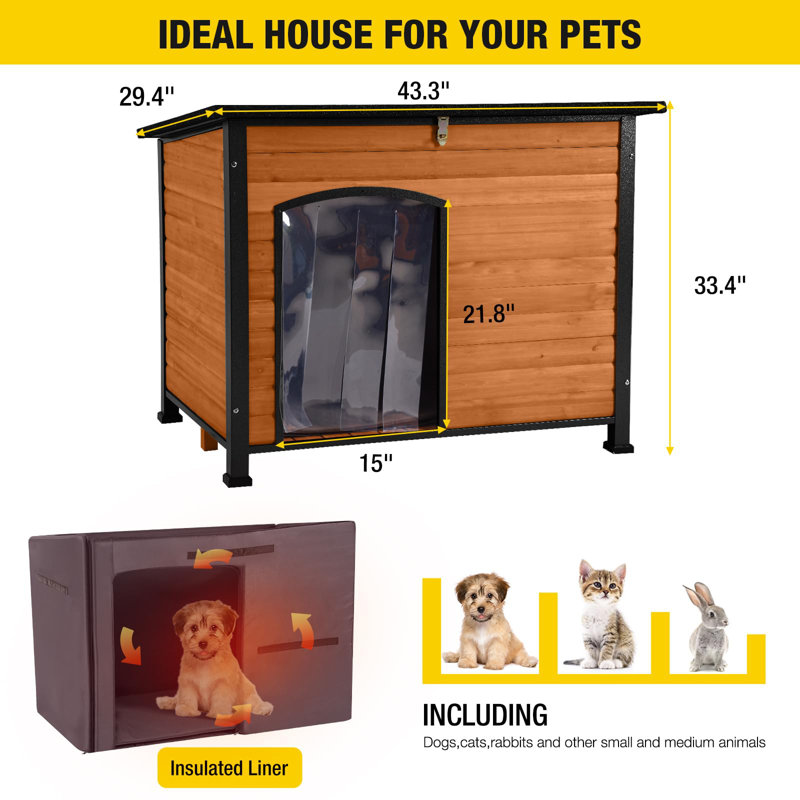 Niche pour chien Earic, Brun
