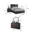Ensemble de chambre avec grand lit 4 pièces Kalie et tête de lit bibliothèque Kalie-118445268