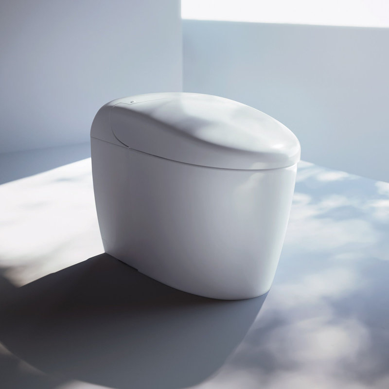 NEOREST® RS Dual Flush 1.0 or 0.8 GPF Toilet with Integrated Bidet Seat and EWATER+, Cotton White