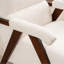 Chaise d'appoint rembourrée de style Mid-Century avec pieds en bois massif-1465627647