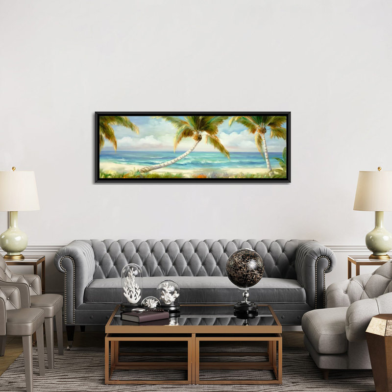 Impression sur toile, H 16 po x l 48 po x P 1,5 po, Toile encadrée noire
