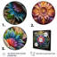 Ancien mandala magique coloré sur toile-712674889-712674888