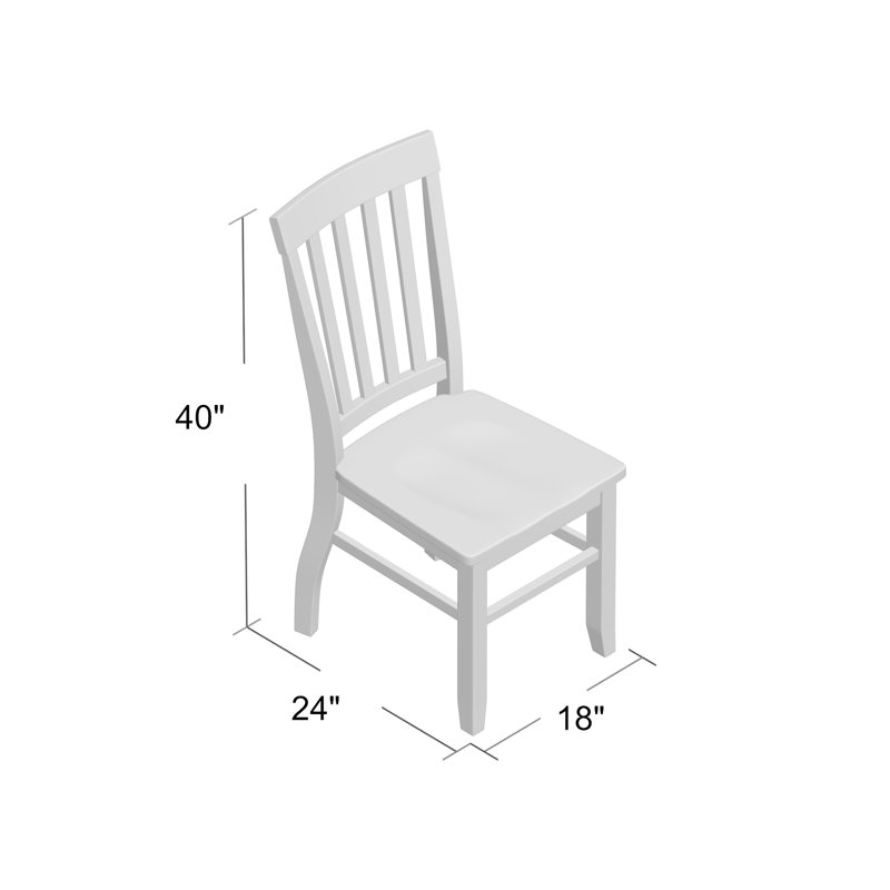 Chaise d'appoint en lattes noires Spina