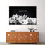 «Houston City Houston Skyline BW», reproduction sur toile-92517854