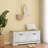 Shoe Storage Bench with 2 Flip Drawers and Adjustable Shelf for Entryway, Hallway, Bedroom-Antique White