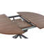 FRIONA Extendable Round Metal Base Dining Table
