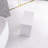 HIGEINE Solid Surface Shower Stool Freestanding Bathroom Stool Matte White