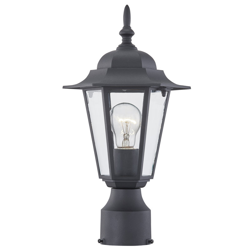 Berkett 1-Light 38.1Cm H Hardwired Lantern Head, Black