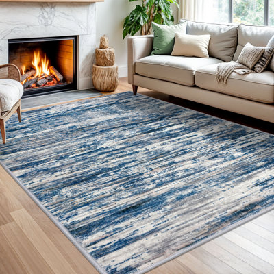 Modern Abstract Area Rugs 5x7 Washable Rugs Soft Thin Indoor Rugs for Living Room Bedroom Dining Room